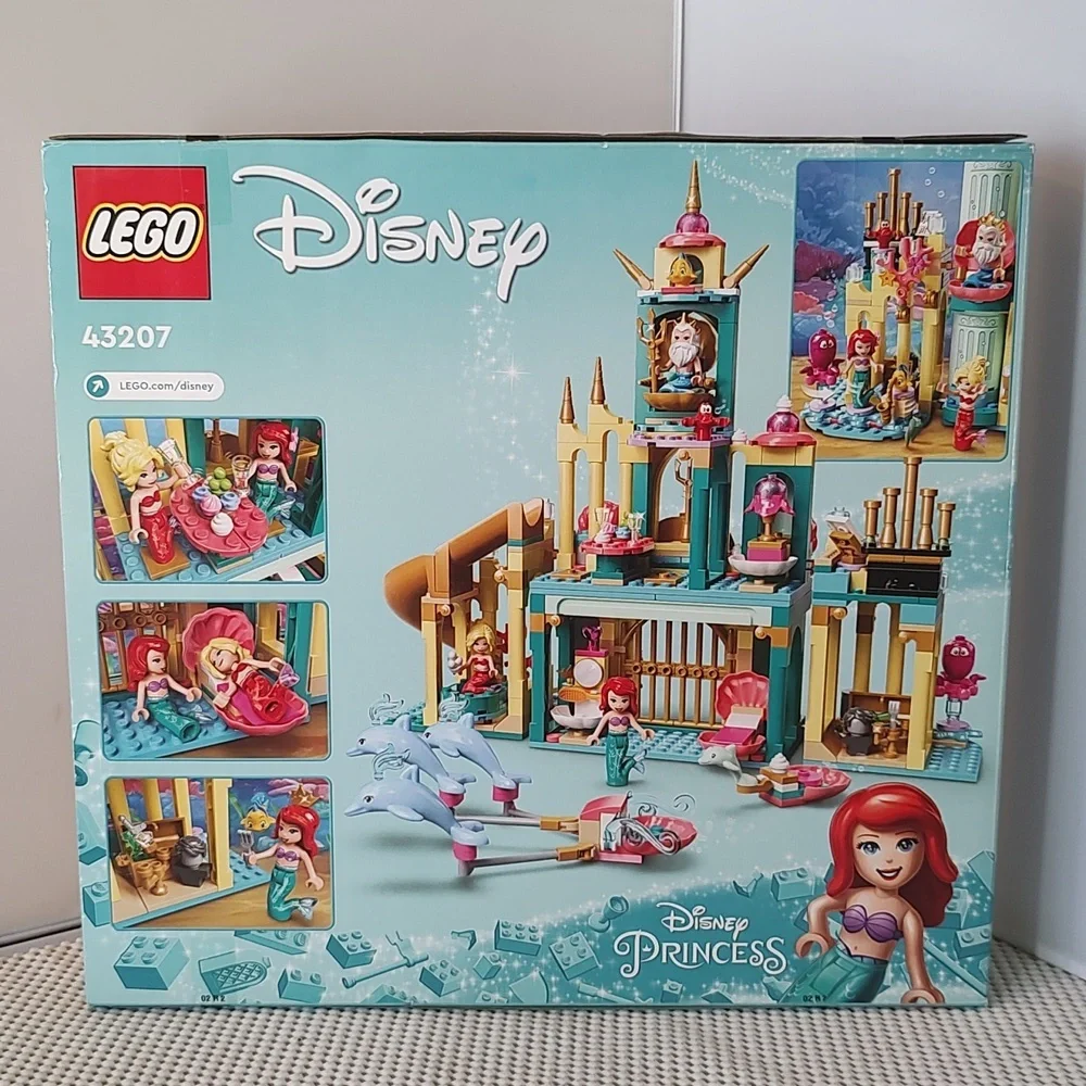 Lego Disney 43207 Ariel's Underwater Palace NWT Building Toy Set